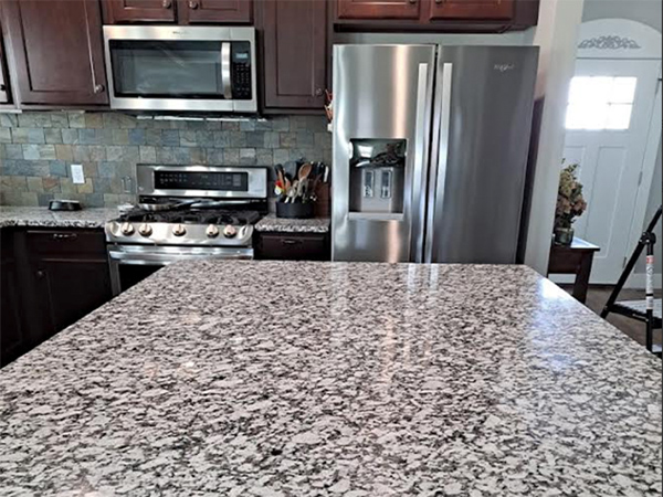 Stainless-and-granite